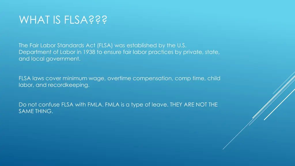 what is flsa