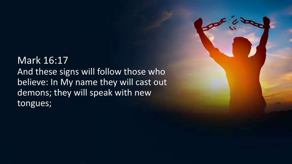 mark 16 17 and these signs will follow those