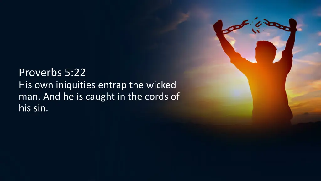 proverbs 5 22 his own iniquities entrap
