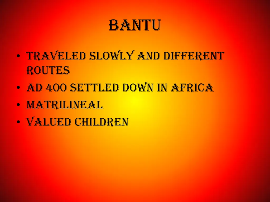 bantu