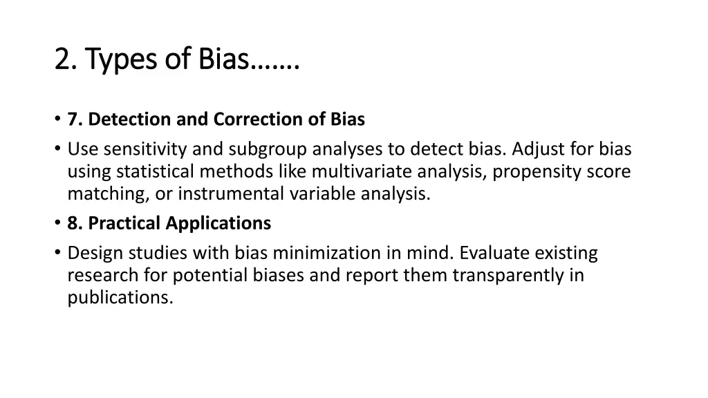 2 types of bias 2 types of bias 4