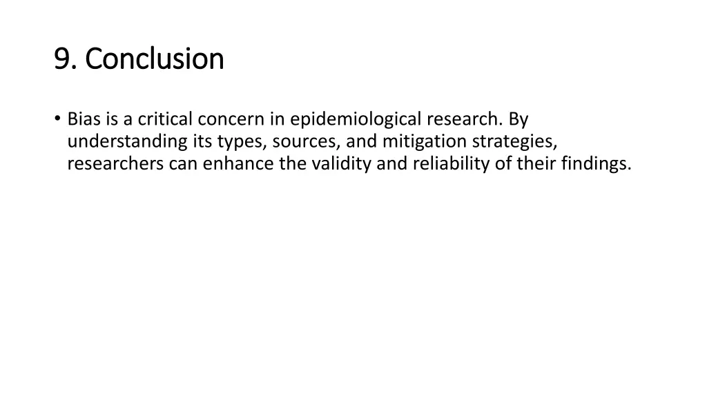 9 conclusion 9 conclusion