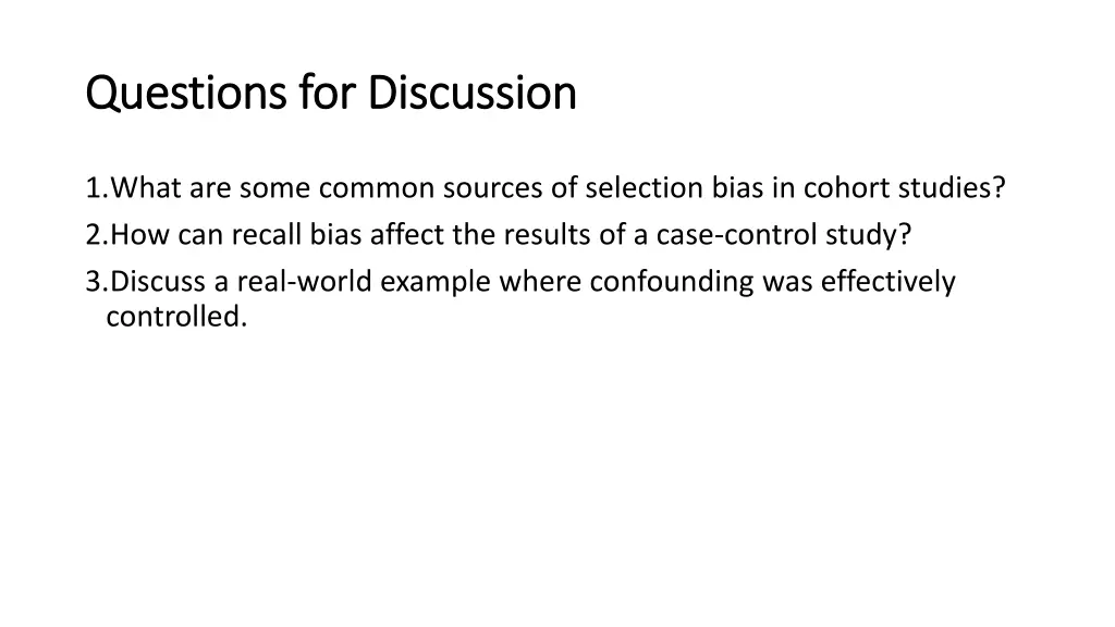 questions for discussion questions for discussion