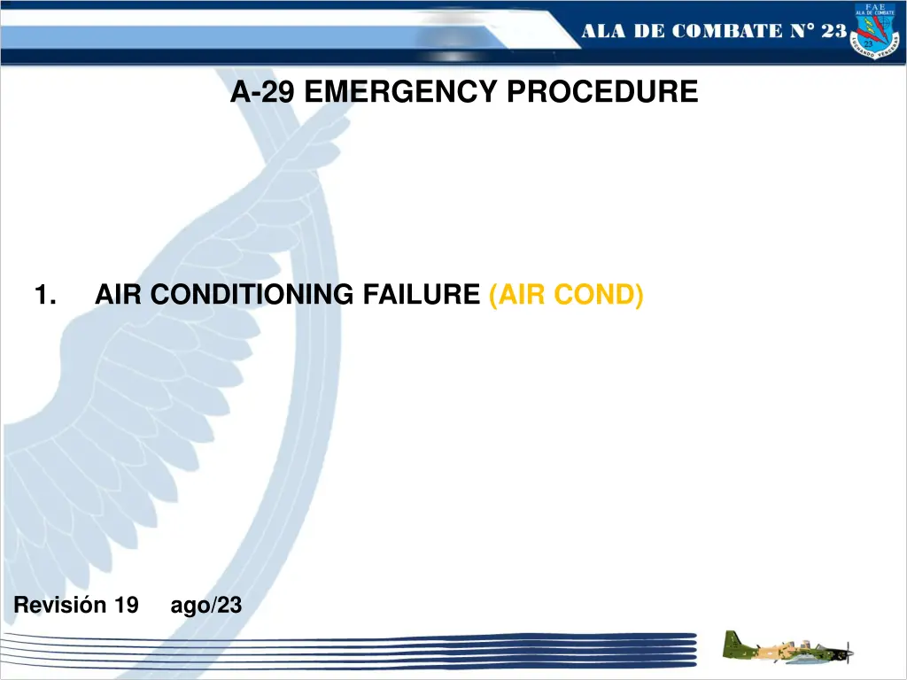 a 29 emergency procedure