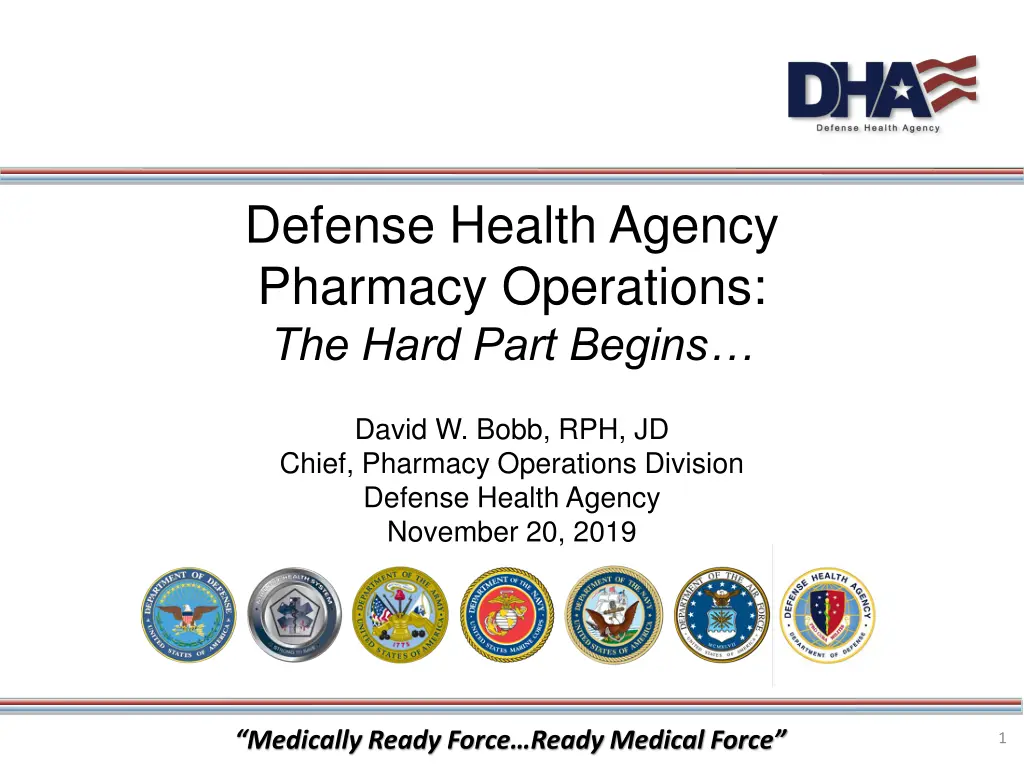 defense health agency pharmacy operations