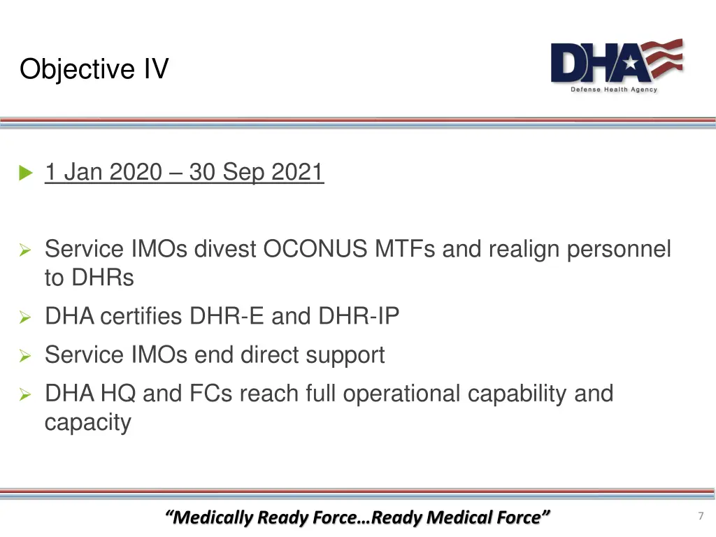 objective iv