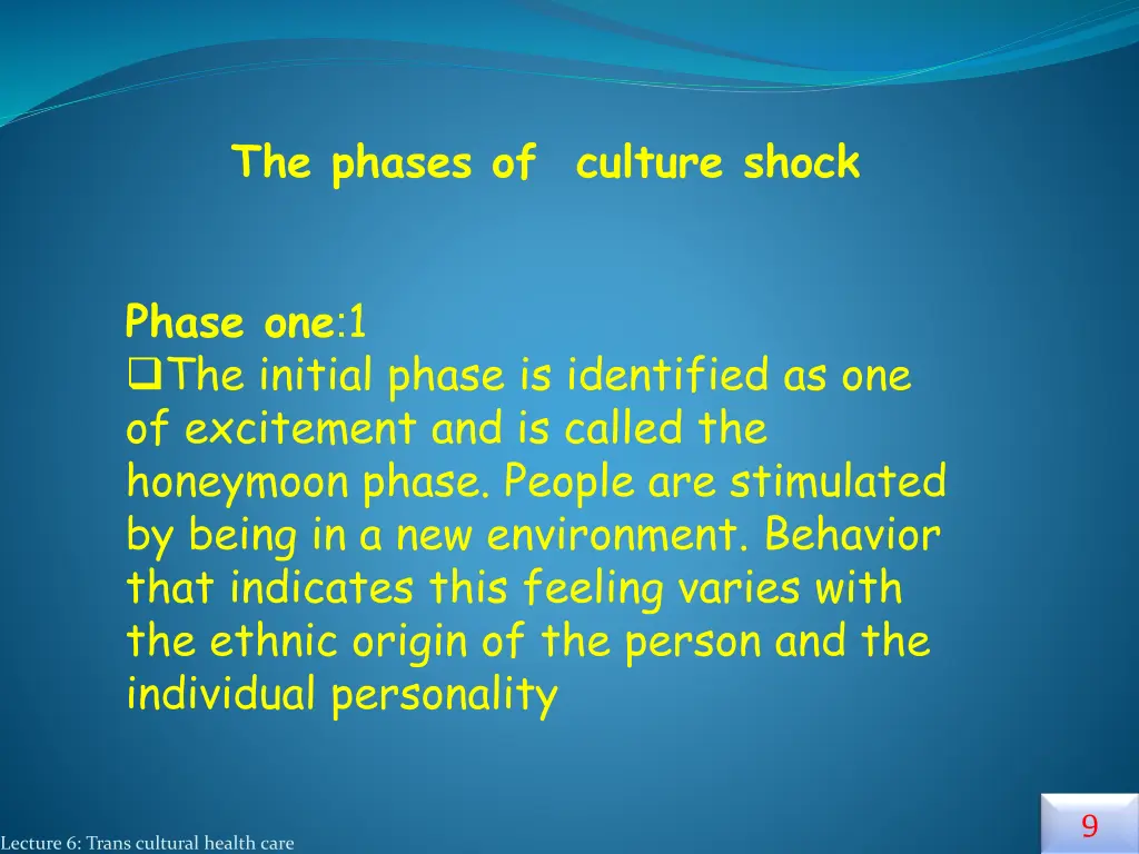 the phases of culture shock