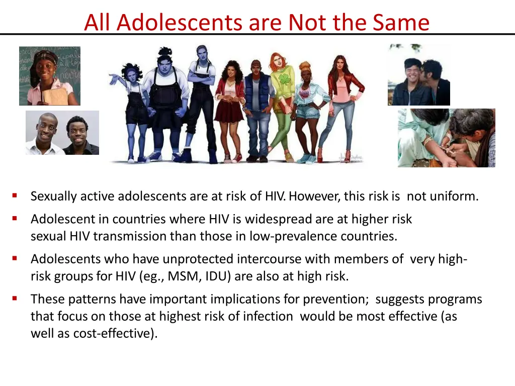 all adolescents are not the same