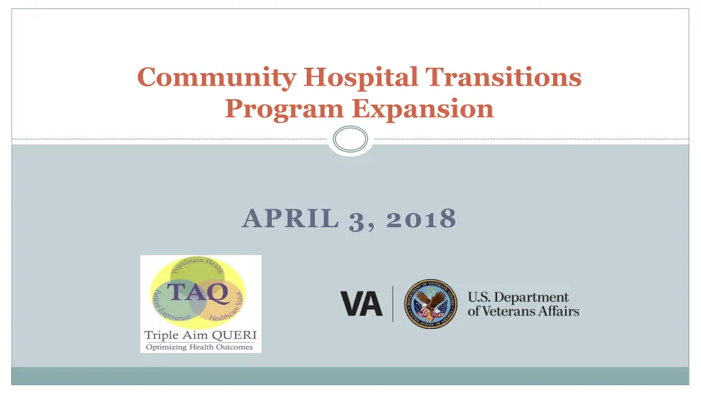 community hospital transitions program expansion