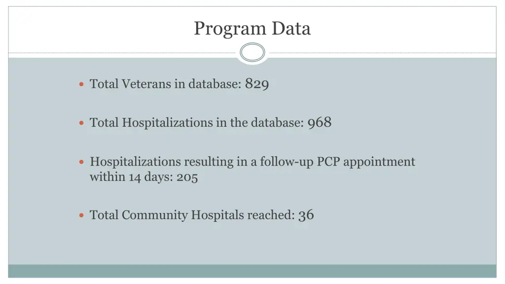 program data