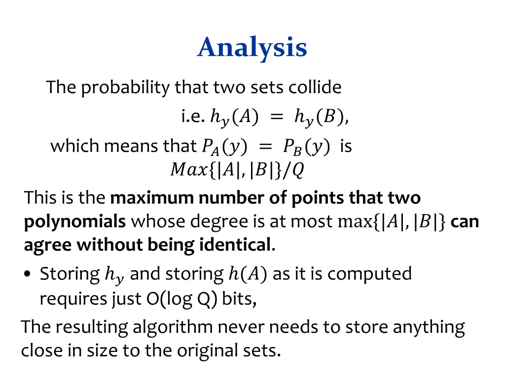 analysis