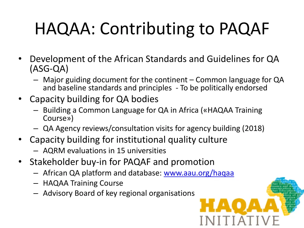haqaa contributing to paqaf