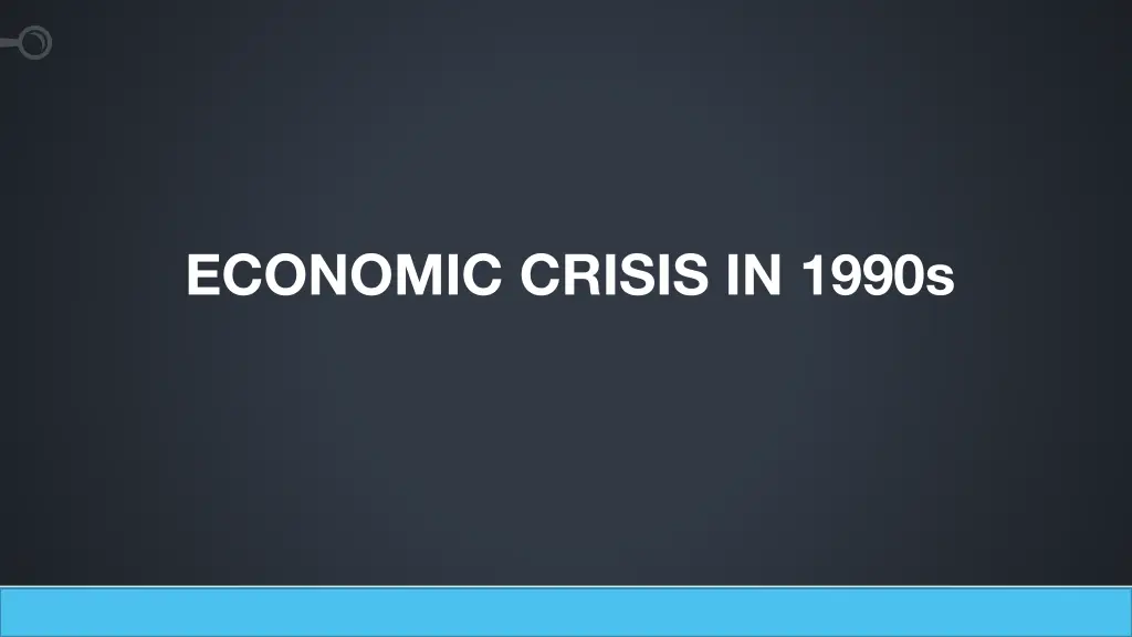 economic crisis in 1990s