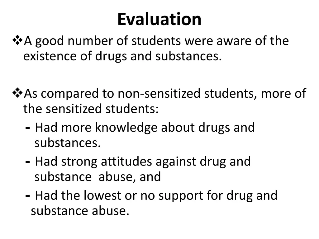 evaluation