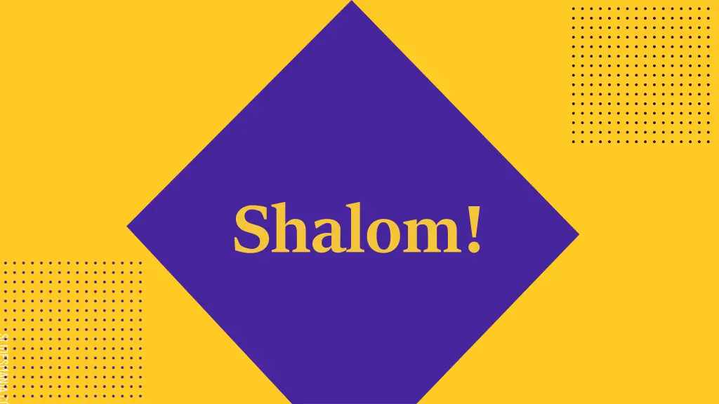 shalom