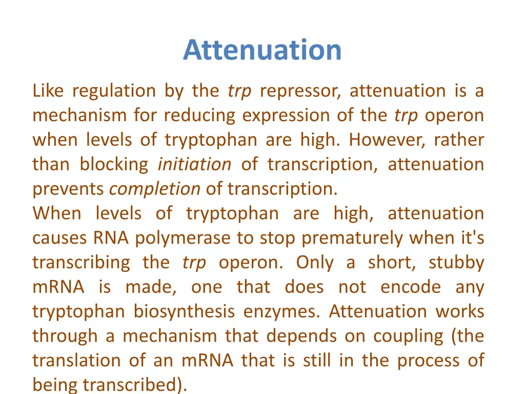 attenuation