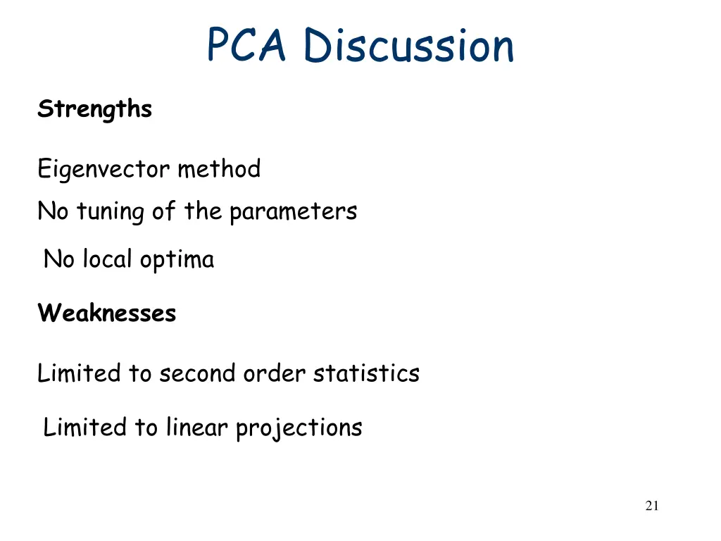 pca discussion