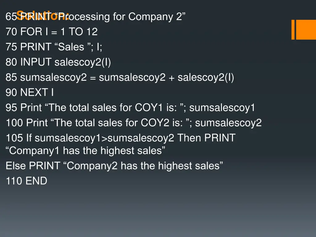 solution 65 print processing for company