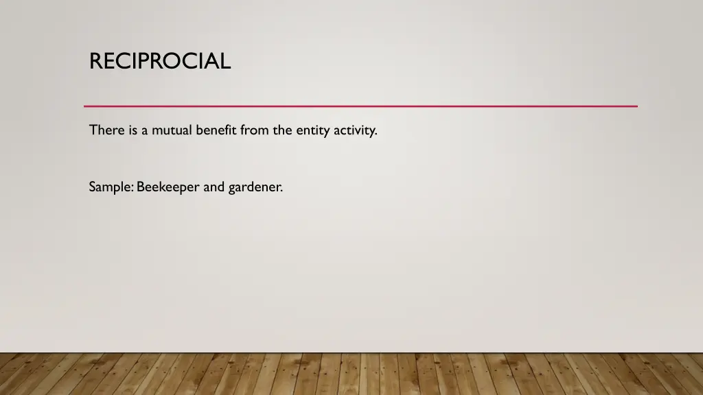 reciprocial