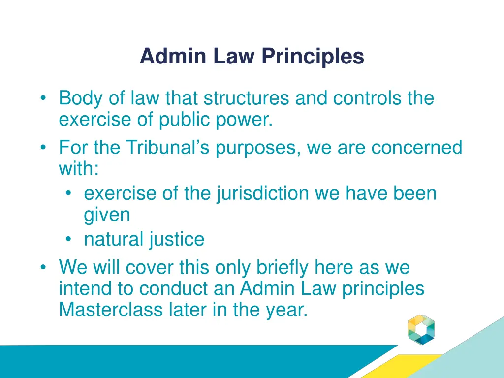 admin law principles