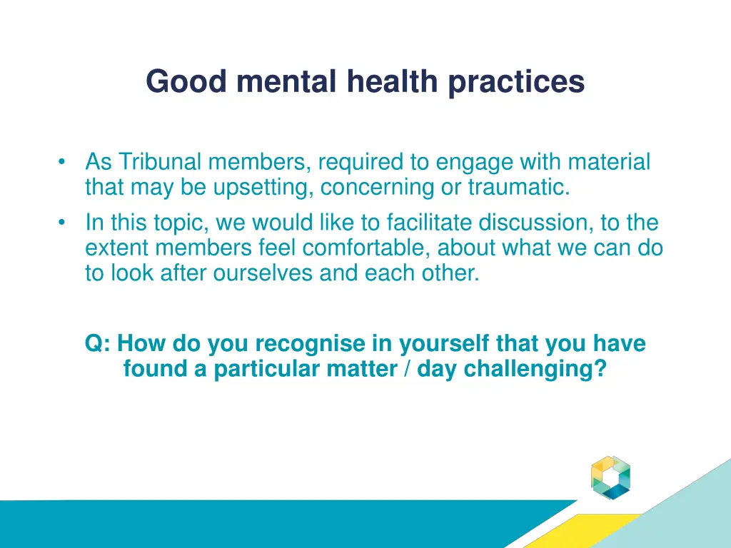 good mental health practices 1