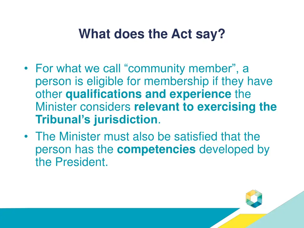 what does the act say