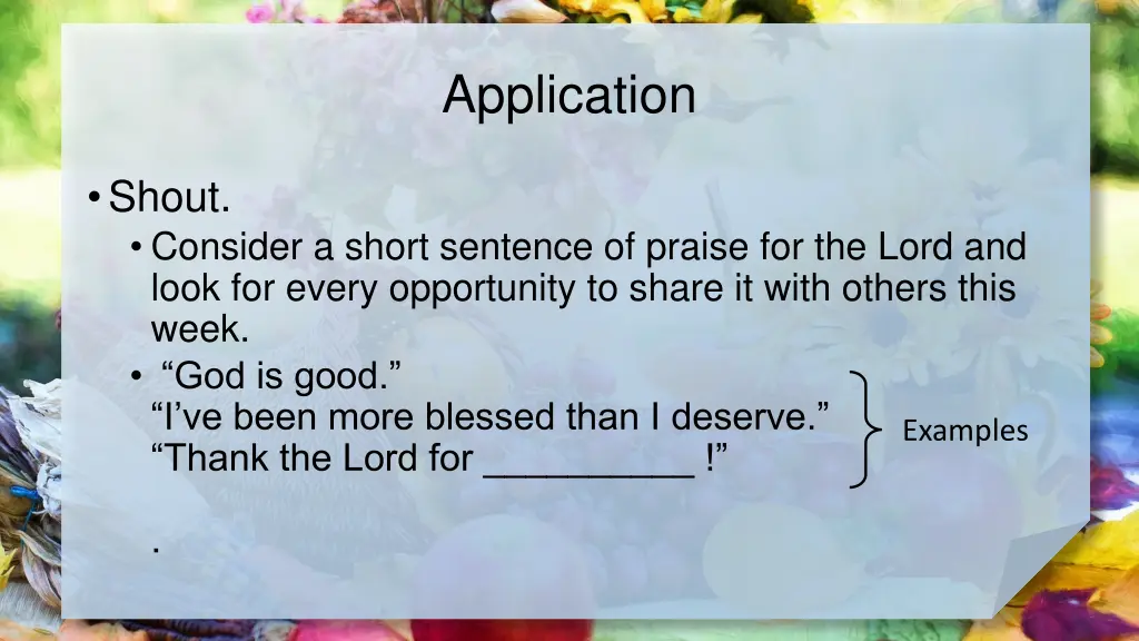 application