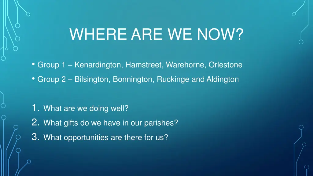 where are we now