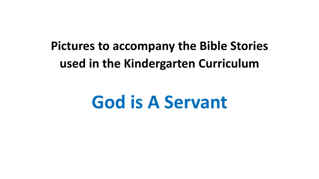 pictures to accompany the bible stories used