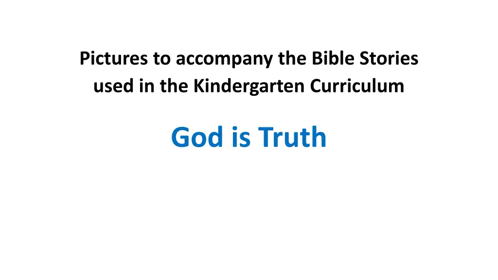 pictures to accompany the bible stories used