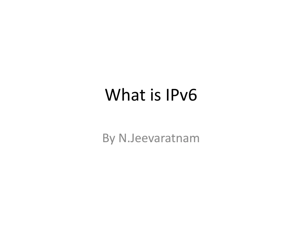 what is ipv6
