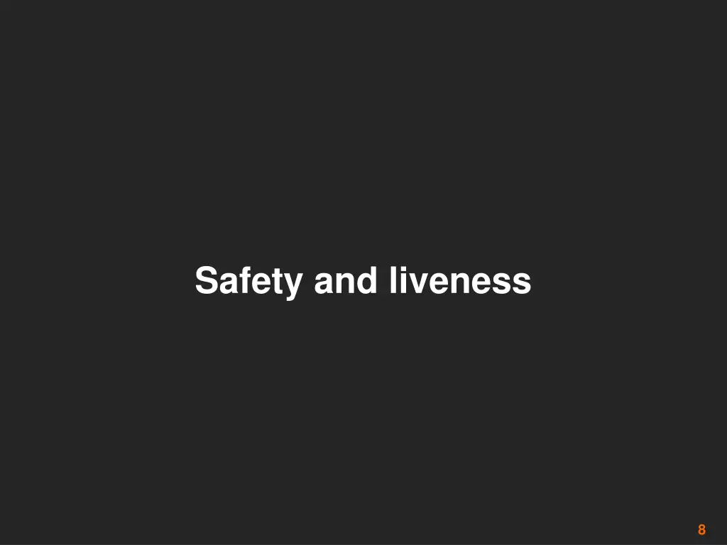safety and liveness