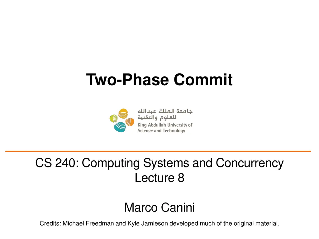 two phase commit
