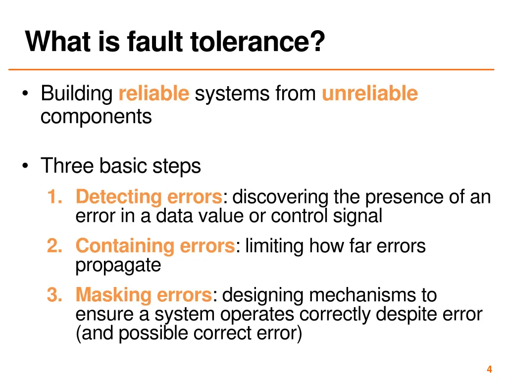 what is fault tolerance