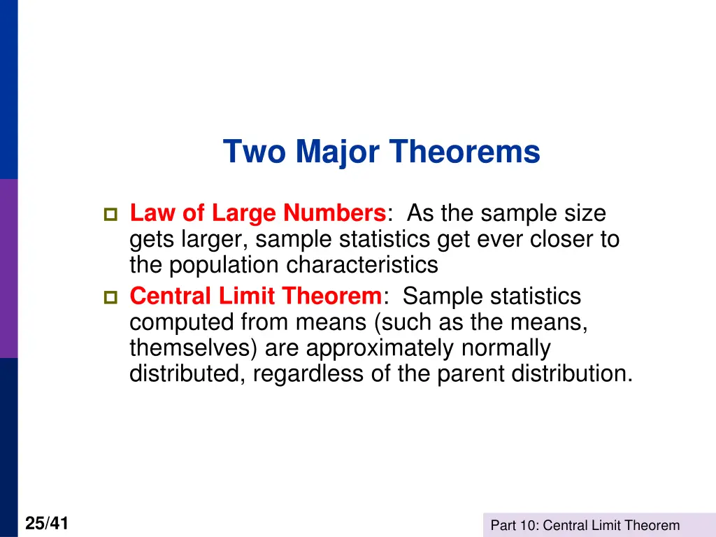 two major theorems