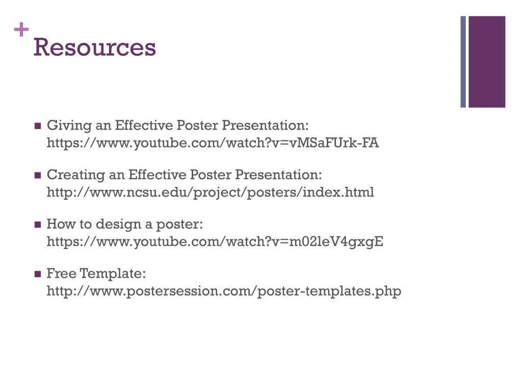 resources