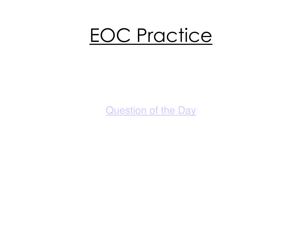 eoc practice