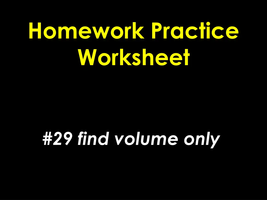 homework practice worksheet