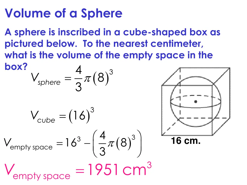 volume of a sphere 4
