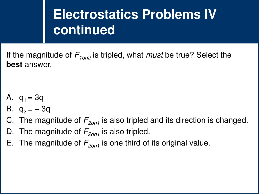 electrostatics problems iv