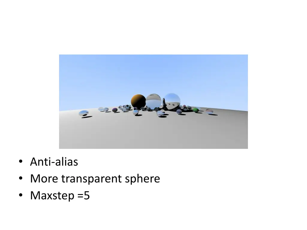 anti alias more transparent sphere maxstep 5
