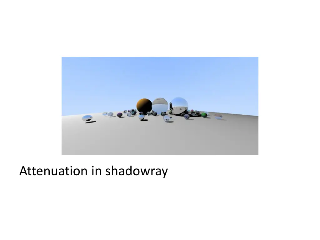 attenuation in shadowray