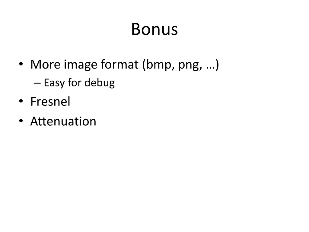 bonus