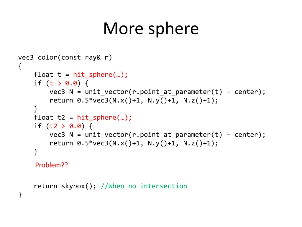more sphere