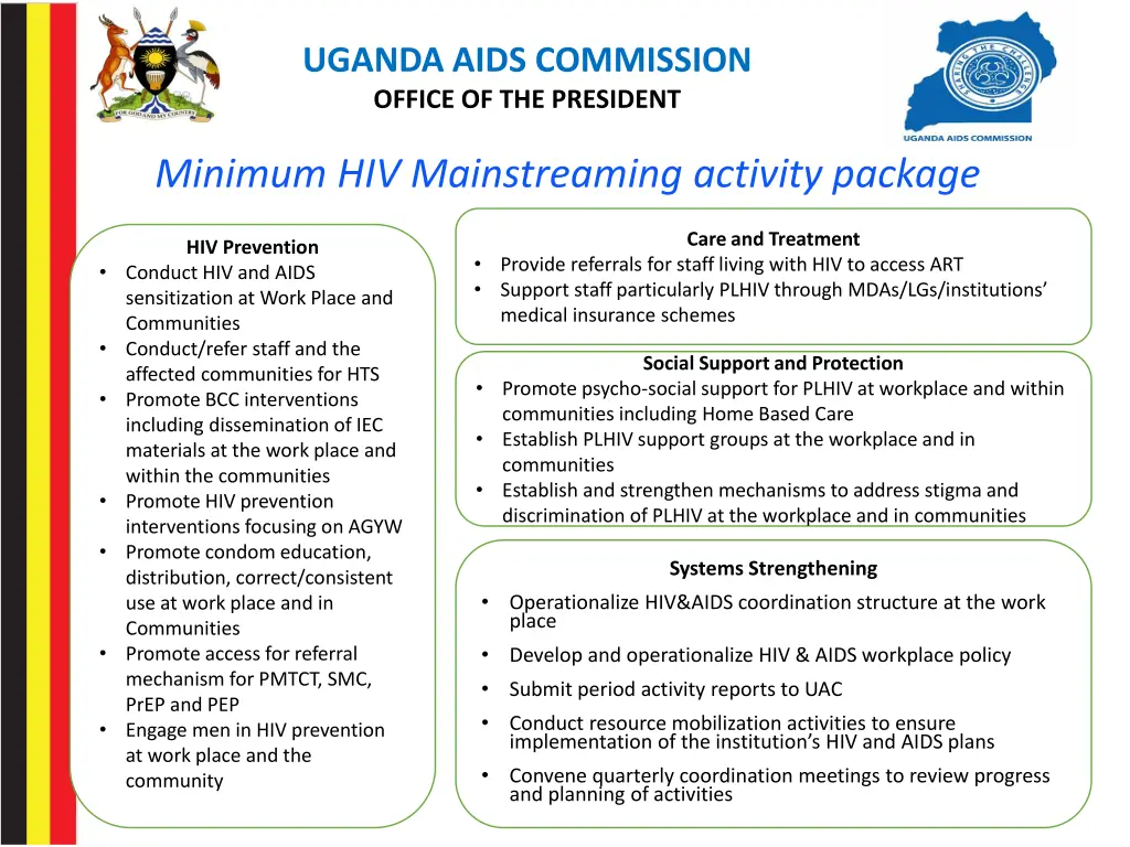 uganda aids commission office of the president 7