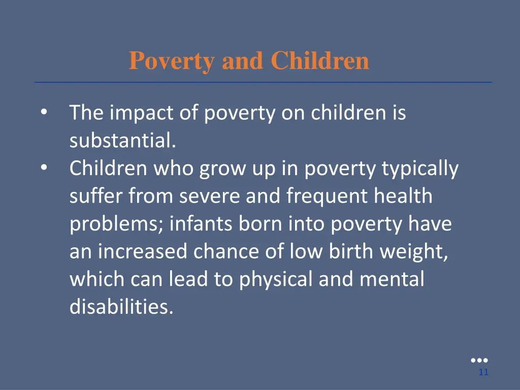 poverty and children