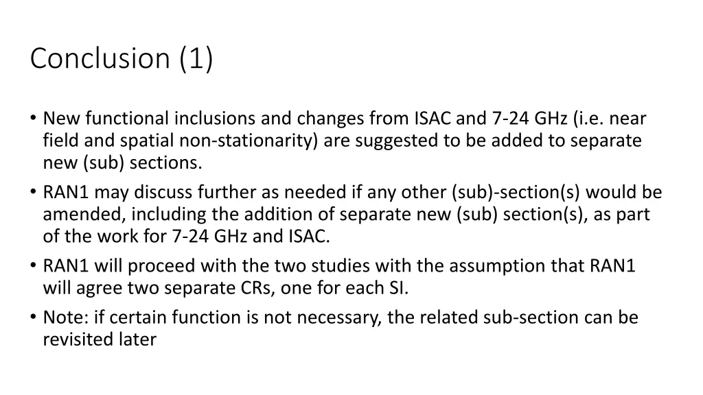conclusion 1