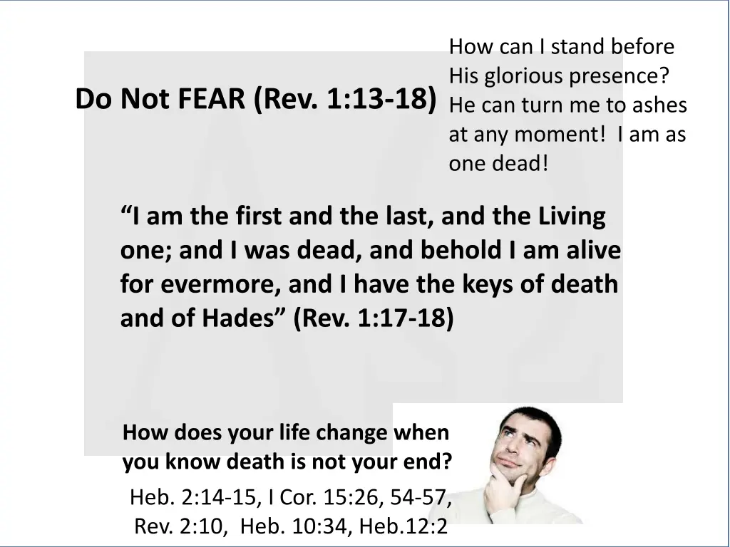 how can i stand before his glorious presence