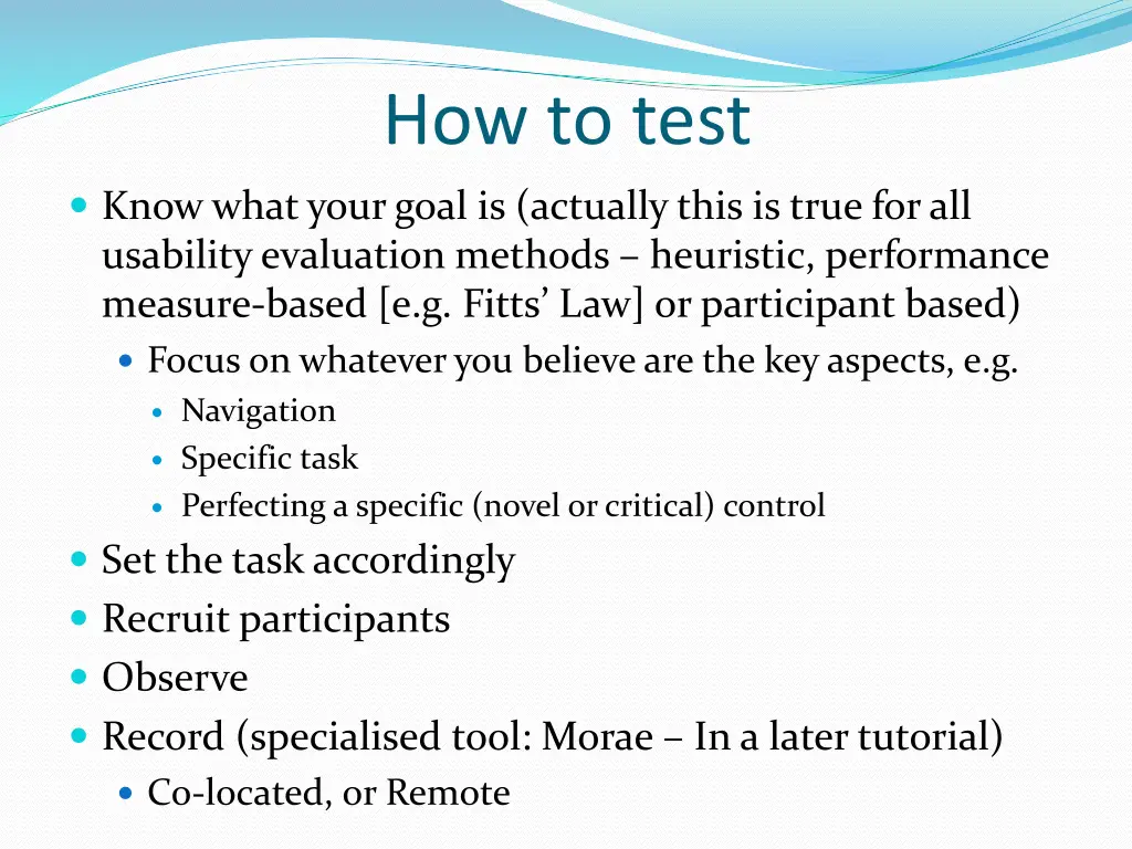 how to test