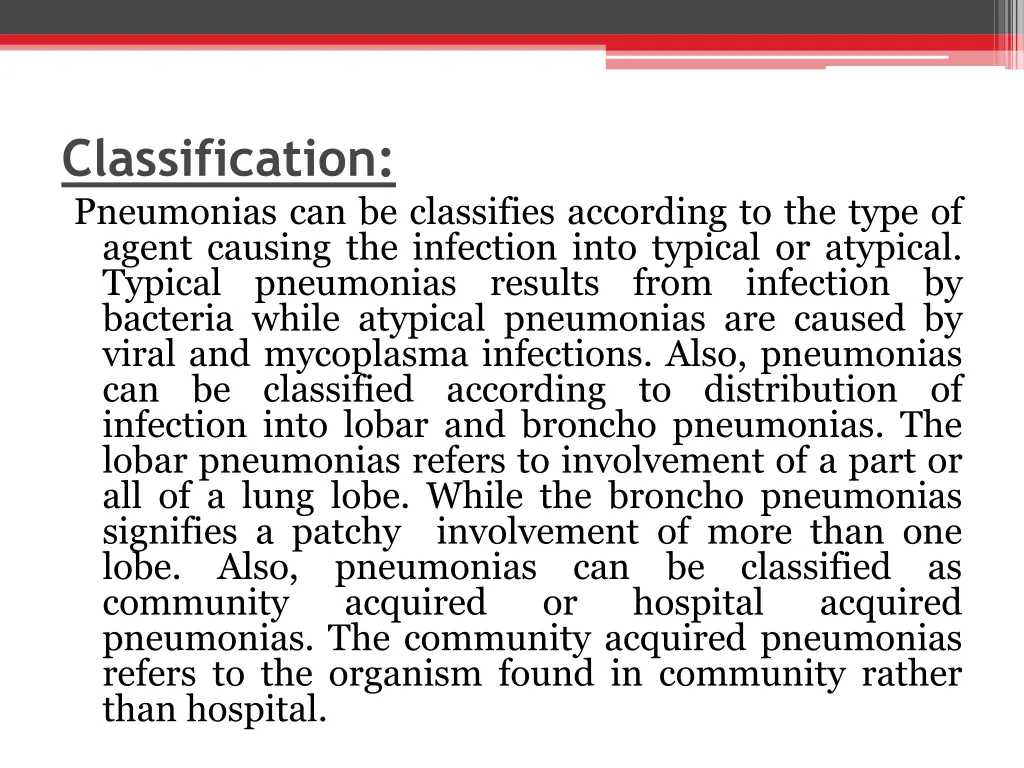 classification pneumonias can be classifies